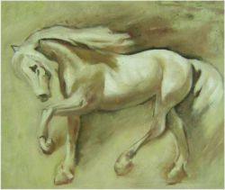 Obraz - Běžící kůň | 50 cm , 60 cm x 70 cm , 75 cm x 90 cm , 80 cm x 100 cm , 100 cm x 120 cm 