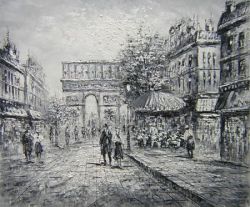 Obraz - Černobílá Paříž | 50 cm , 60 cm x 70 cm , 75 cm x 90 cm , 80 cm x 100 cm , 100 cm x 120 cm 
