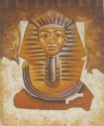 Obraz - Tutanchamonova maska | 60 cm , 70 cm x 60 cm , 90 cm x 75 cm , 100 cm x 80 cm , 120 cm x 100 cm 