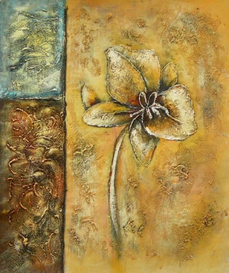 Obraz - Květ na stěně
