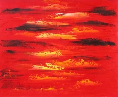 Obraz - Rudé mraky