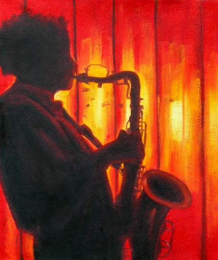 Obraz - Saxofonista