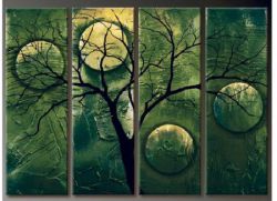 Vícedílné obrazy - Zelený strom I.