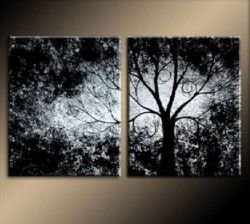 Vícedílné obrazy - Strom v noci I.