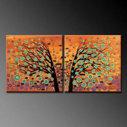 Vícedílné obrazy - Zrcadlový strom