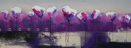 Obraz - Moderní fialové květy