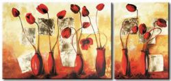 Obrazový set - Květinové zátiší | 50 x 70 cm, 50 x 35 cm 