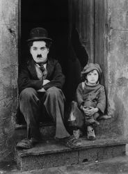 Charlie Chaplin - The Kid | 40 cm x 30 cm , 75 cm x 55 cm , 95 cm x 70 cm , 115 cm x 85 cm 