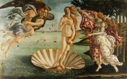S. Botticelli - Zrození Venuše | 50 cm , 60 cm x 95 cm , 75 cm x 120 cm , 85 cm x 135 cm 