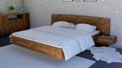 Masivní dubová postel NEVE  | 160 x 200, 180 x 200, 200 x 200