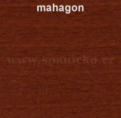 Buk mahagon  - KLASIK sklopné masivní jednolůžko s vyklápěním z boku