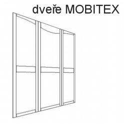 dveře MOBITEX  - KLASIK sklopné masivní dvoulůžko s vyklápěním z boku