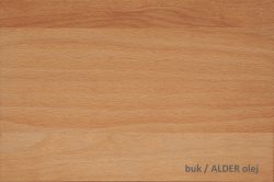 buk / ALDER olej  - postel DALILA - LUX