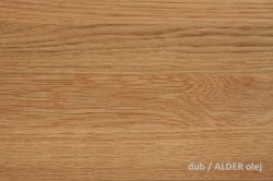 dub / ALDER olej  - Levitující postel FLABO dvoulůžko s dřevěným čelem s nočními stolky 