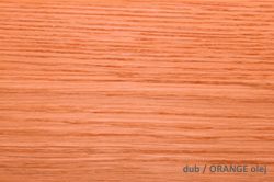 dub / ORANGE olej  - Levitující postel FLABO dvoulůžko s dřevěným čelem 