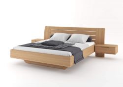 Levitující postel FLABO dvoulůžko s dřevěným čelem JELÍNEK