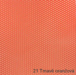 21 Tmavě oranžová  - Pěnový podsedák KYTKA