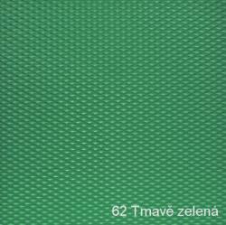 62 Tmavě zelená  -  Pěnový podsedák LÍSTEK 