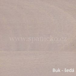 Buk - šedá  - Postel BAN 