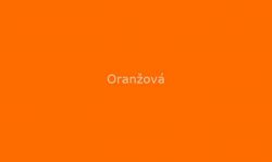 Oranžová  - Samolepka na zeď - MOTÝL DESIGN
