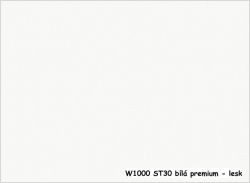 W1000 ST30 bílá premium - lesk (lamino Egger)  - Skříň 30