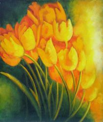 Obraz - Žluté tulipány I.
